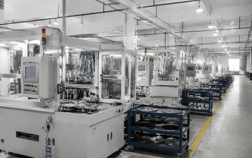 CLSEG automated production line — 8 fully automated lines producing diamond saw blades
