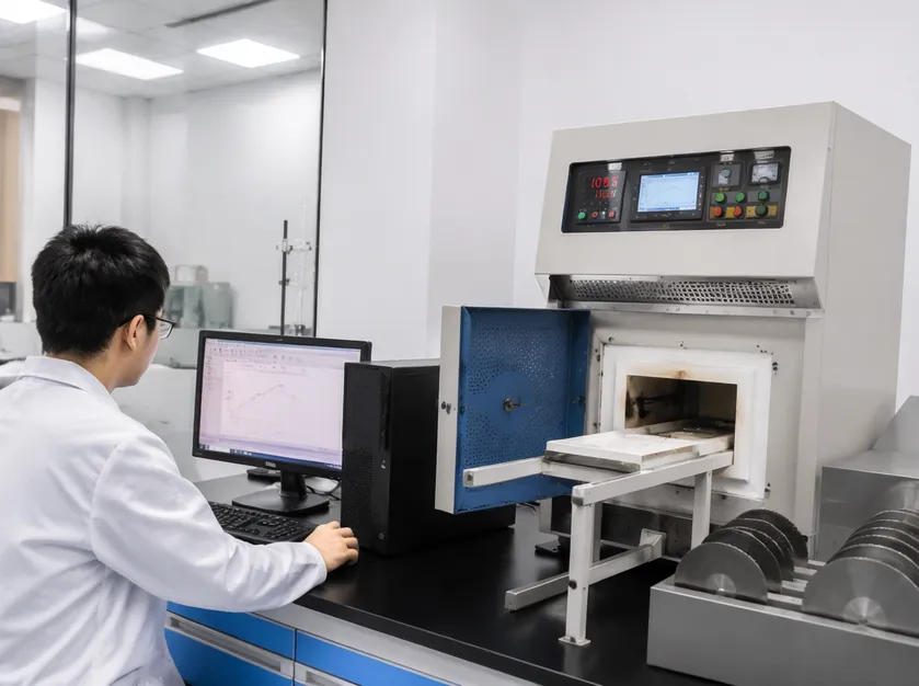 CLSEG R&D lab — sintering profile testing for diamond blade formula optimization