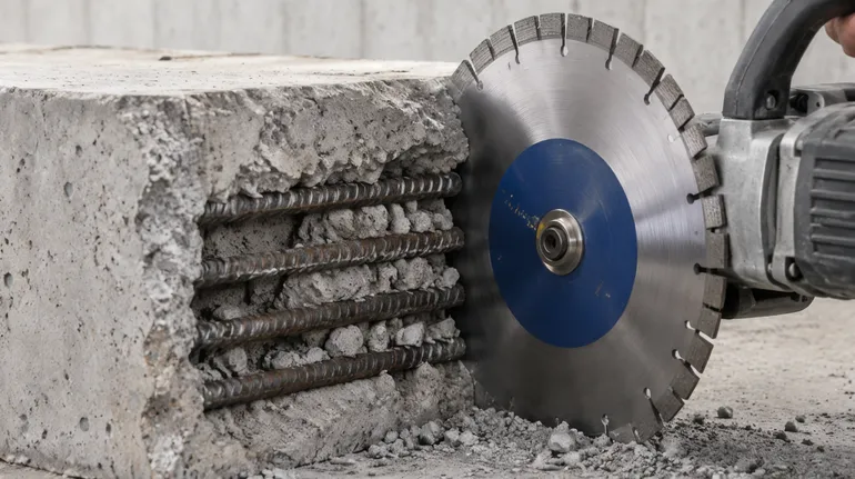 Tough thermally stable bond blade for reinforced concrete with rebar