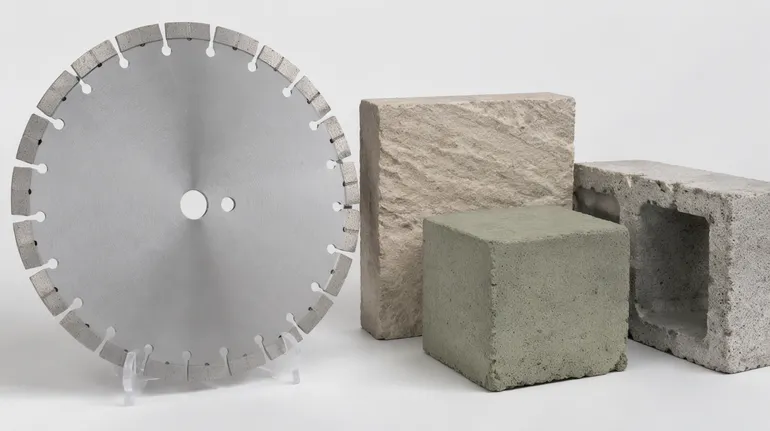 Hard bond matrix blade for sandstone, green concrete, and masonry block