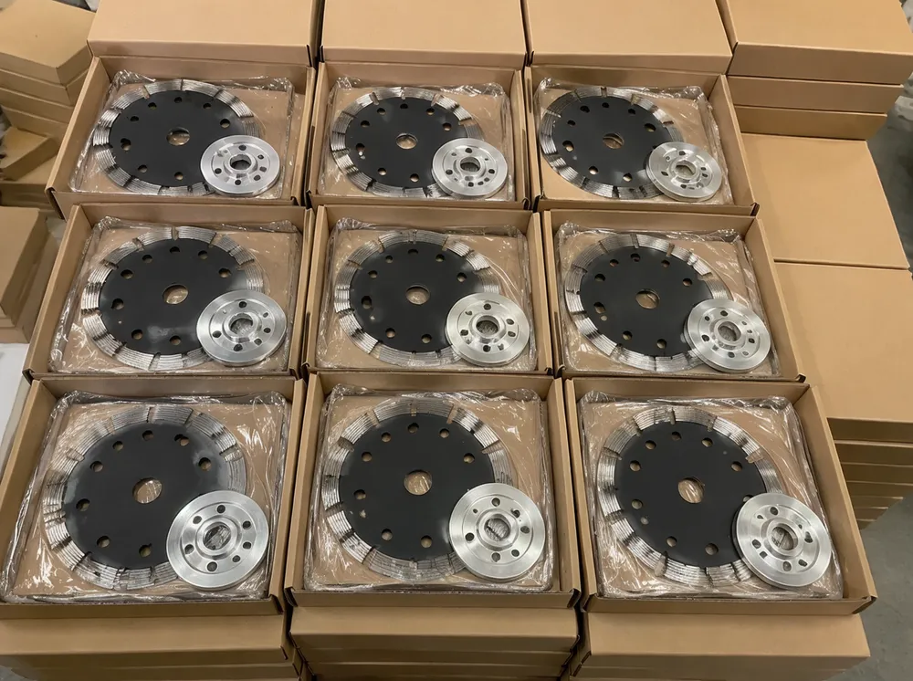 Wall chaser diamond blades paired packaging ready for OEM distribution