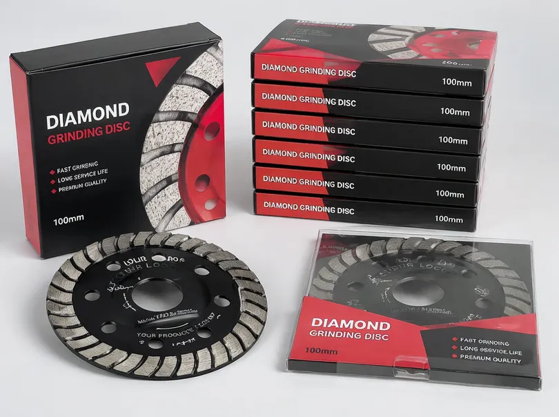 Private label diamond grinding disc with custom brand packaging