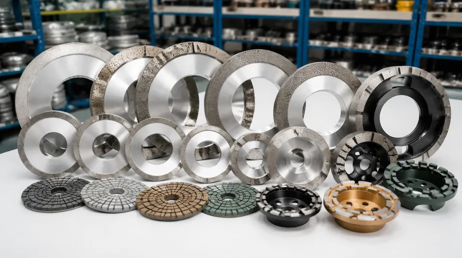 Diamond grinding wheels for stone calibration and edge profiling — CLSEG