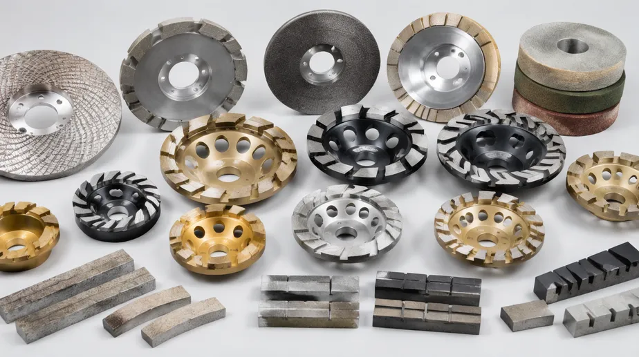 Stone surface grinding tools — Frankfurt abrasives and fickert blocks for production lines — CLSEG