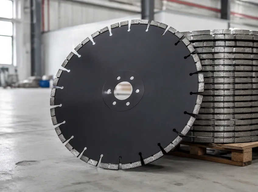 CLSEG asphalt cutting blade with soft-bond diamond segments for road saws