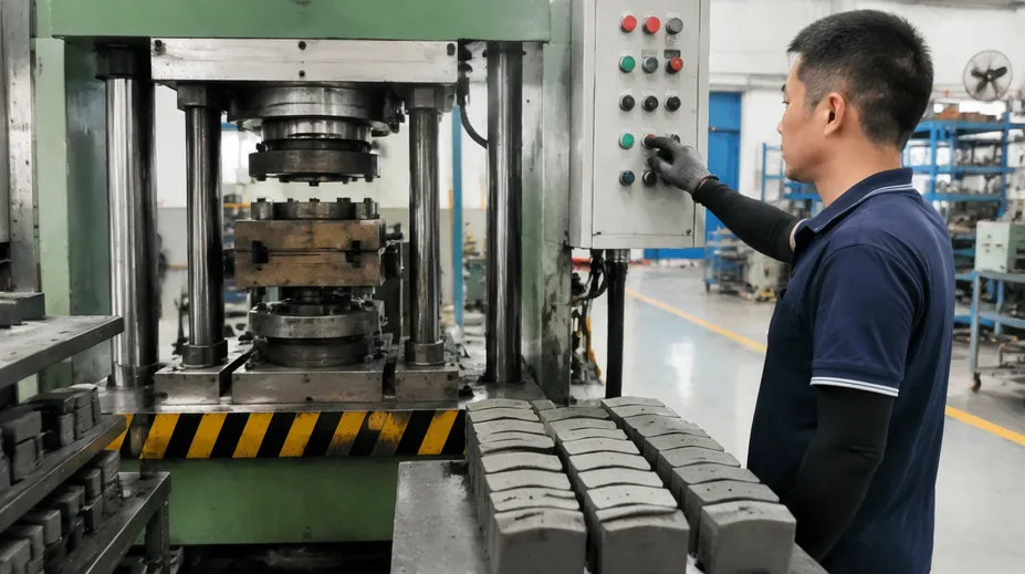 Diamond segment pressing at higher compaction pressure for concrete blade production