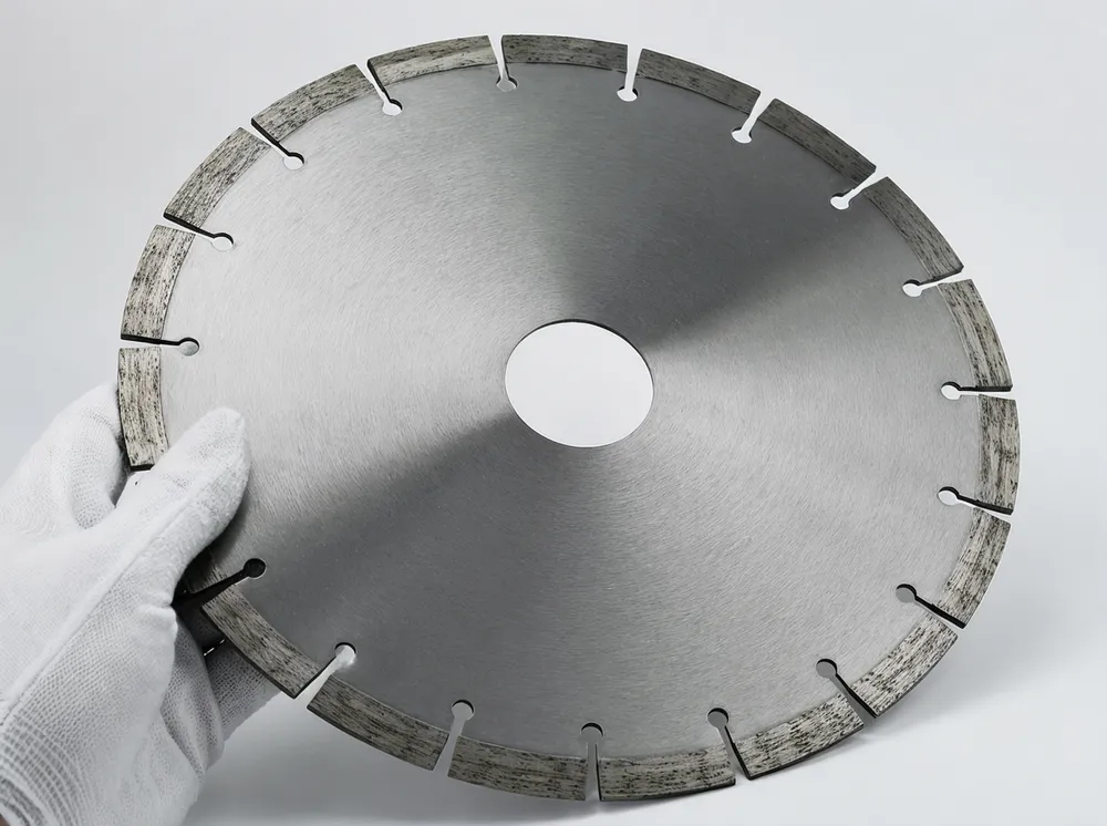 CLSEG engineered stone saw blade with iron-cobalt bond segments designed for resin-bound quartz composites
