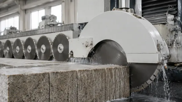 Silent core diamond blade for noise-sensitive indoor stone processing environments