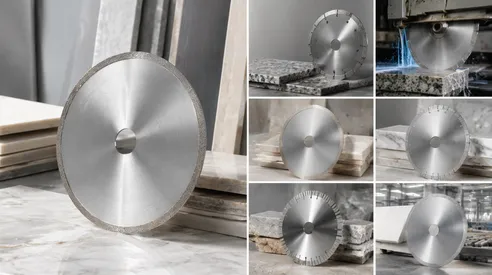 Ceramic saw blade with continuous rim for clean ceramic and porcelain cutting
