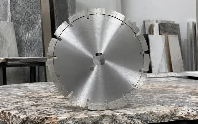 Segmented diamond circular saw blade designed for general quartzite fabrication cutting
