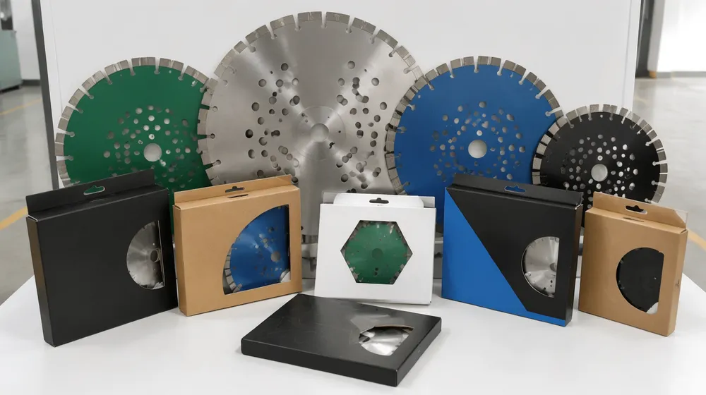 Silent core diamond blade private label OEM packaging and branded blade customization options