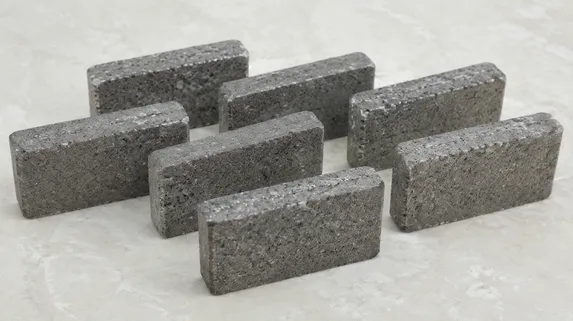 Soft-bond cobalt-dominant segment formula for hard granite gang saw cutting