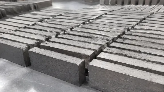 Balanced cobalt-iron matrix formula for medium hardness granite gang saw segments