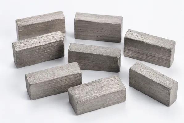Flat-top rectangular diamond segment for granite circular and bridge saws