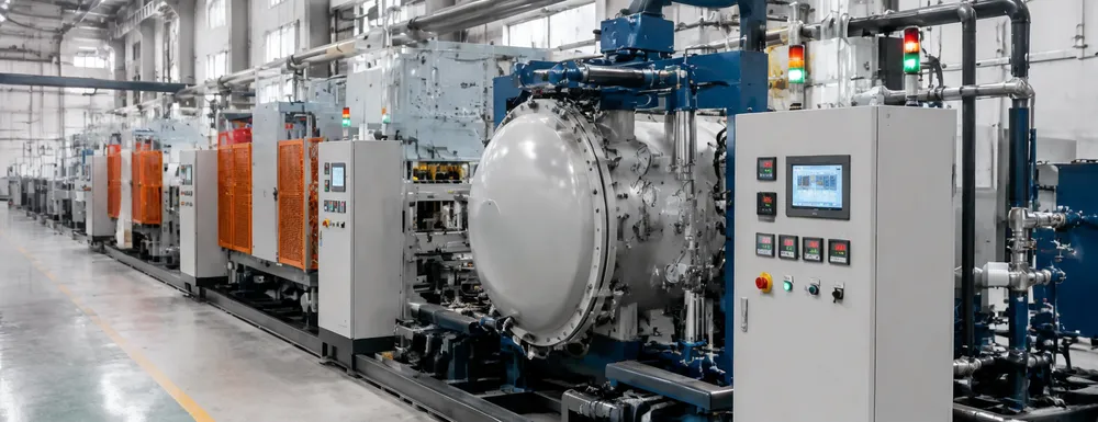 CLSEG automated sintering line with programmable temperature controllers and pressure monitoring systems