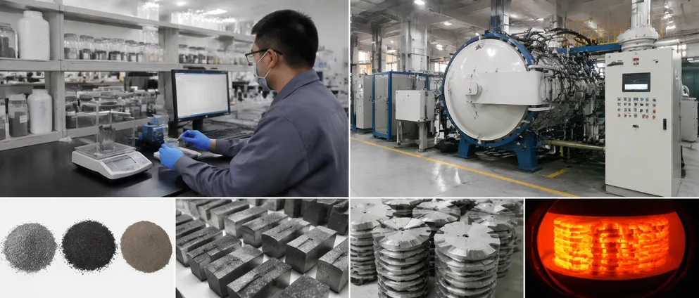 CLSEG diamond bond formula development lab and sintering process